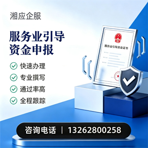 玉溪服务业引导资金申报服务